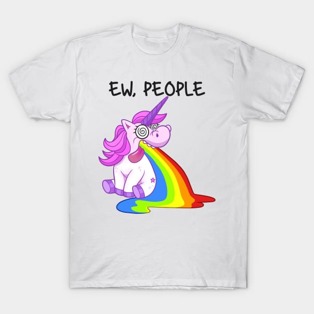 Unicorn Sanctuary: Where People Are Eww-worthy T-Shirt by Holymayo Tee